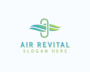 Airflow Ventilation Wind logo design