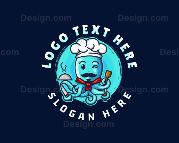 Octopus Chef Culinary Logo