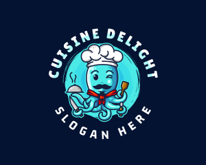 Octopus Chef Culinary logo design