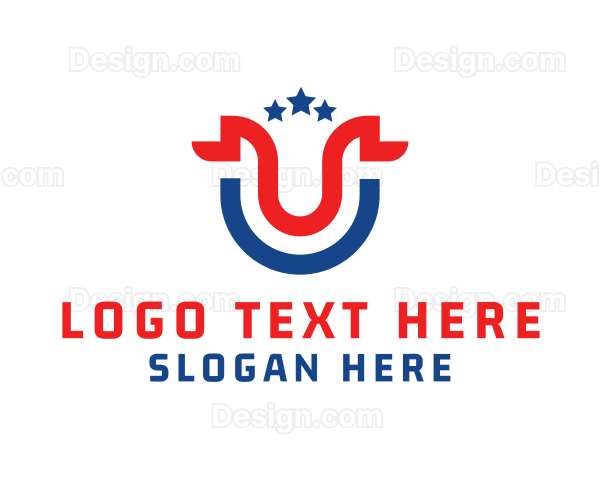 Politics Star Letter U Logo