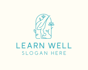 Yoga Floral Wellness logo design