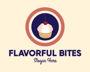 Cherry Cupcake Bakery logo design