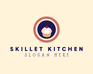 Cherry Cupcake Bakery logo design