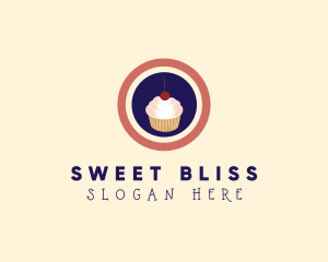 Cherry Cupcake Bakery logo design