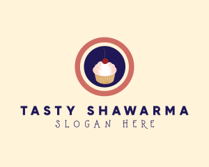 Cherry Cupcake Bakery logo design