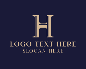 Elegant Pillar Business Letter H logo