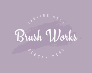 Brush Paint Artist logo design