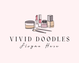 Beauty Cosmetic Makeup logo design