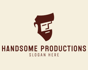 Handsome Beard Man  logo