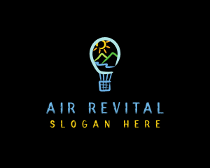 Hot Air Balloon Travel logo design