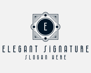 Art Deco Elegant Lettermark  logo design