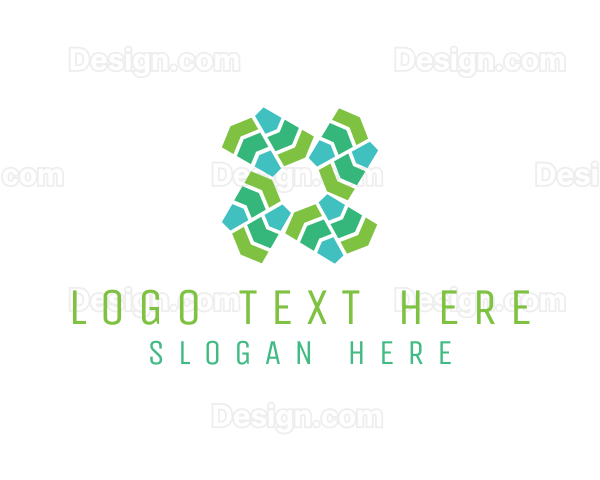 Flooring Pattern Letter X Logo