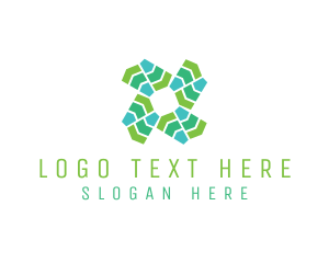 Flooring Pattern Letter X logo