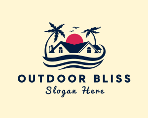 Beach House Property logo design