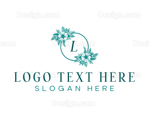 Floral Jewelry Boutique Logo