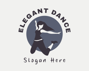 Female Performer Dance logo design