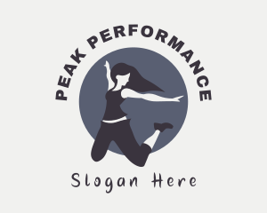 Female Performer Dance logo design