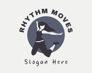 Female Performer Dance logo design