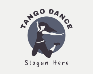 Female Performer Dance logo design