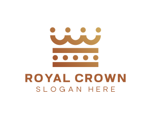 Monarch King Crown logo design