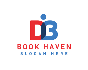 D & B Book logo design