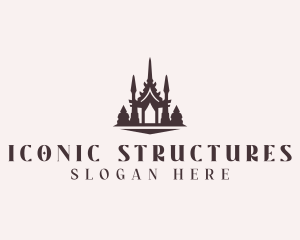 Asian Temple Landmark logo design