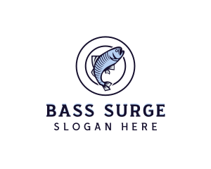 Marine Fish Fishery logo design