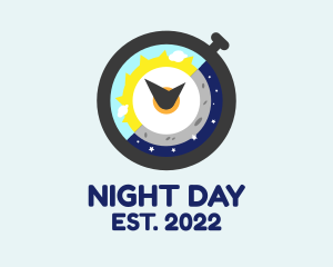 Day Night Stopwatch logo design