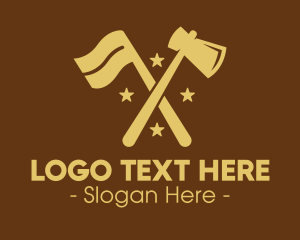 Work - Flag Axe Lumberjack, logo design