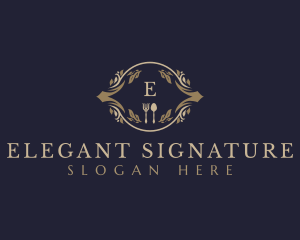 Luxury Dining Restaurant logo design