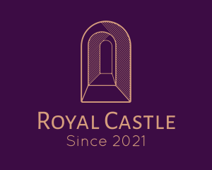 Medieval Castle Embrasure logo design