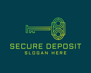 Security Maze Key logo design