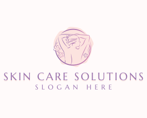 Woman Body Spa  logo design