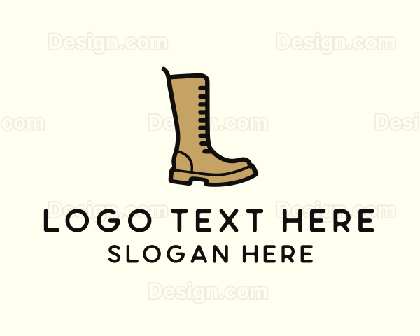 Fashion Knee Boot Logo