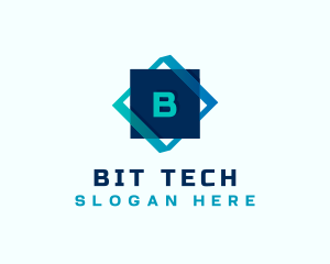 Gradient Tech Cube logo design