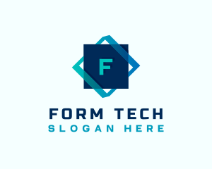 Gradient Tech Cube logo design