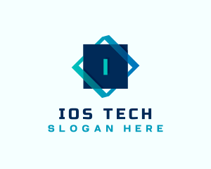 Gradient Tech Cube logo design