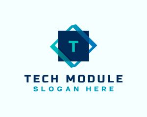 Gradient Tech Cube logo design