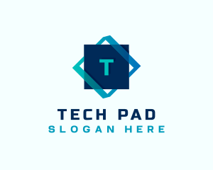 Gradient Tech Cube logo design