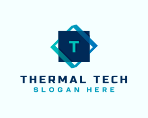 Gradient Tech Cube logo design