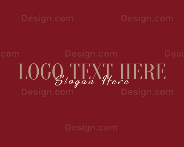 Elegant Script Business Logo