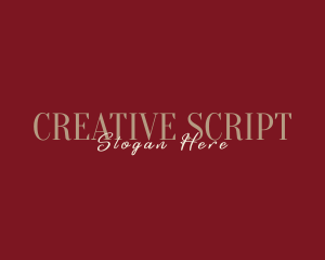 Elegant Script Business logo design