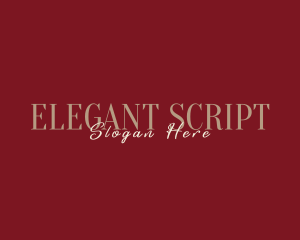 Elegant Script Business logo design