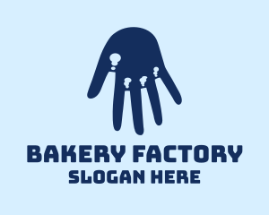 Hand Factory Chimney  logo design