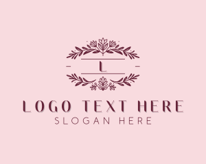 Garden Floral Wedding Logo