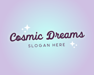 Astral Cosmic Sparkle logo design