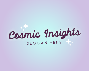 Astral Cosmic Sparkle logo design