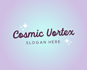 Astral Cosmic Sparkle logo design