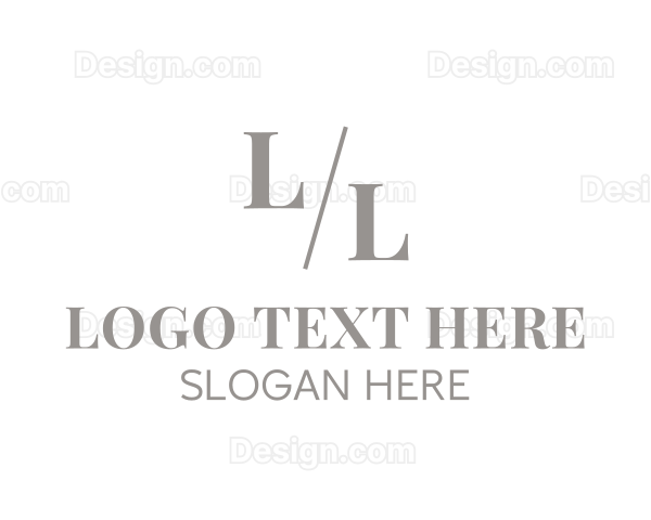 Simple Masculine Business Logo