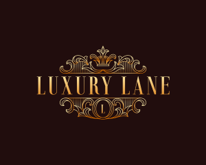 Luxury Monoline Crown logo design